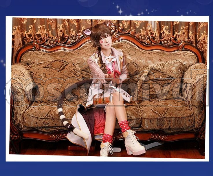 Princes and the Kingdom of Dreams Cheshire Cat Sun Awakening Cosplay cosplay costume from 100 Sleeping, front view 4
