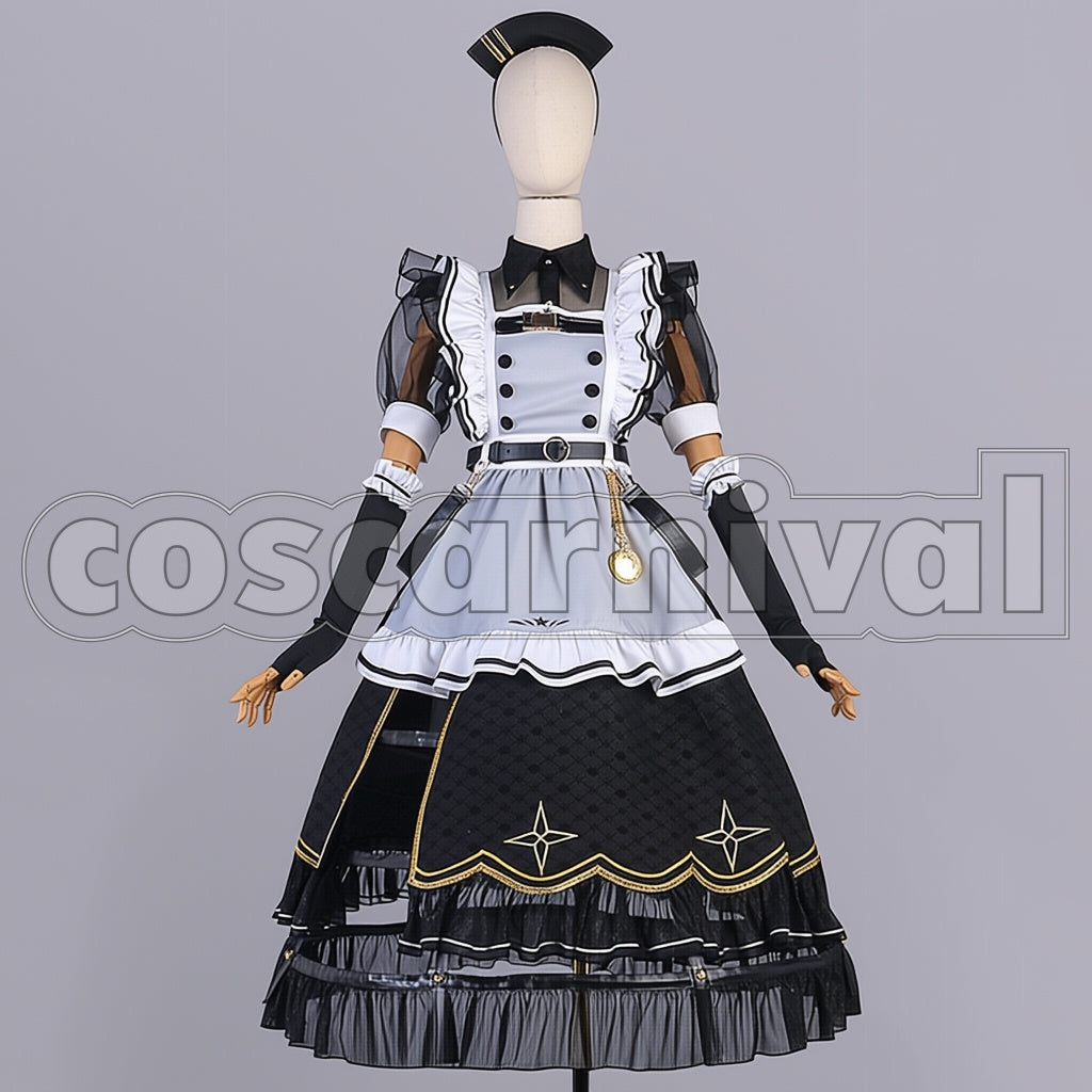 NIJISANJI VTuber Hoshimachi Suisei Battle Maid Outfit Cosplay Costume