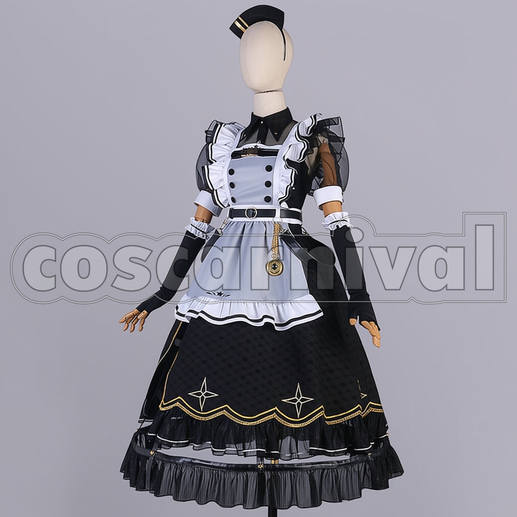 NIJISANJI VTuber Hoshimachi Suisei Battle Maid Outfit Cosplay Costume