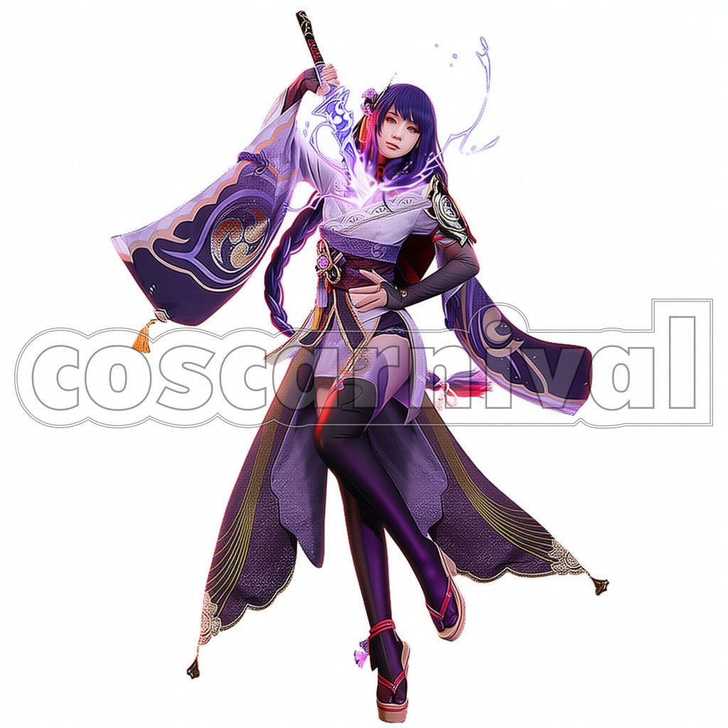 Genshin Impact Raiden Shogun Cosplay Costume