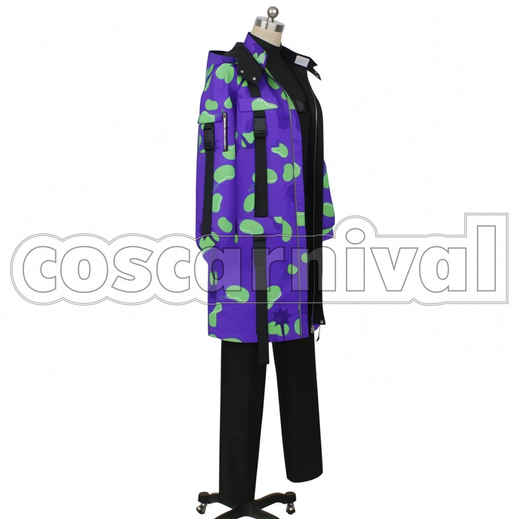 Disney Twisted-Wonderland Outfit Jamil Viper Beans Camo Cosplay Costume