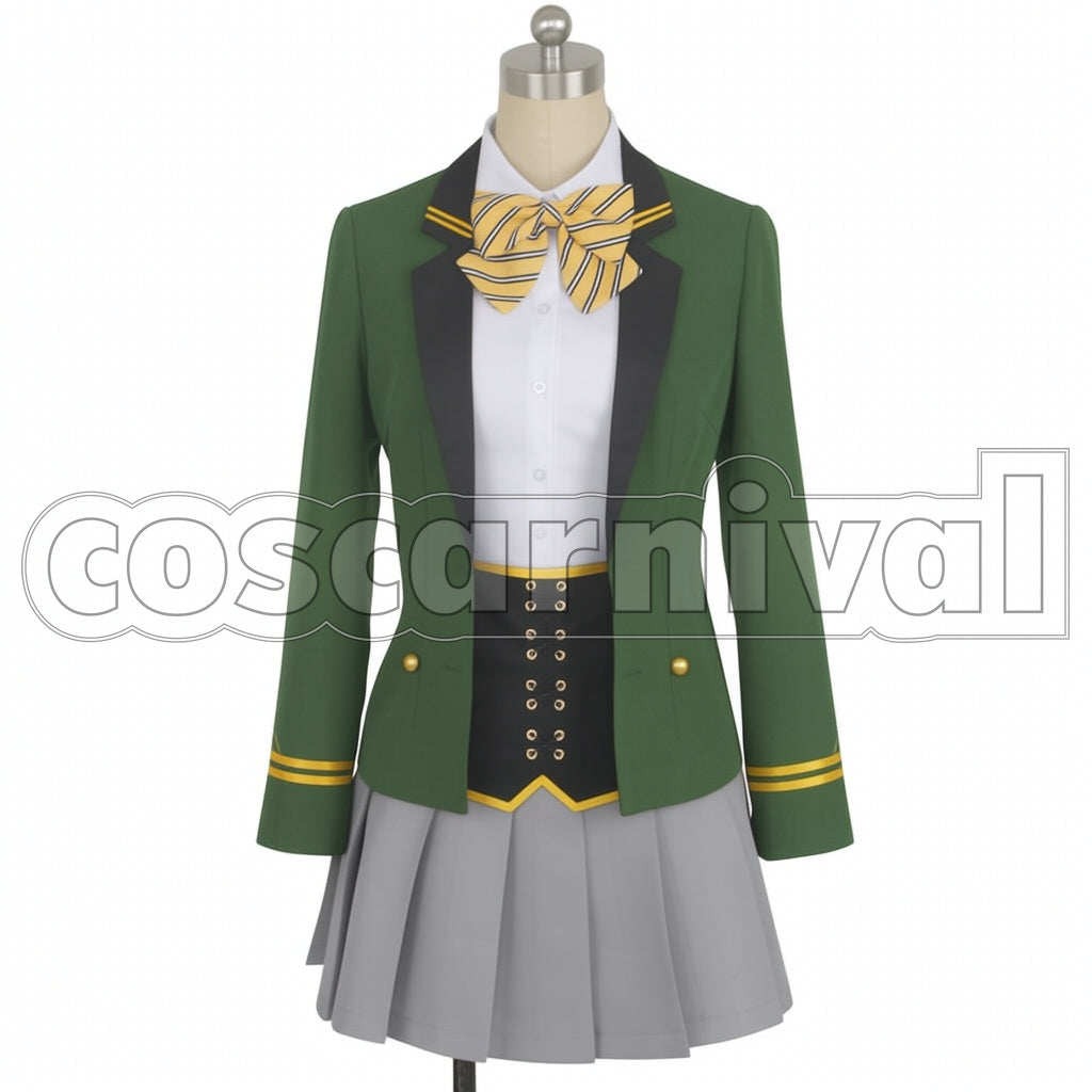On Air! Tomoe Miwa Jewelry Hill Academy 1 Year School Uniform Cosplay Costume