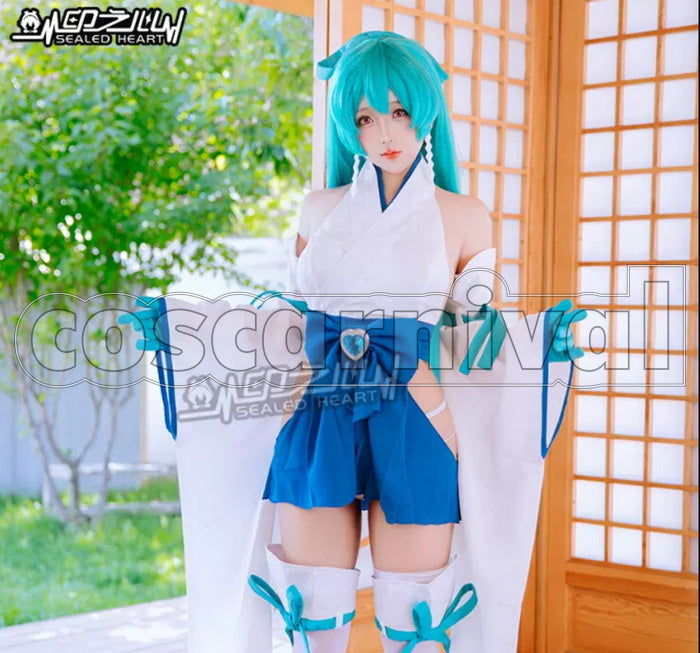 Gushing over Magical Girls Magia Azure La Verità Cosplay Costume