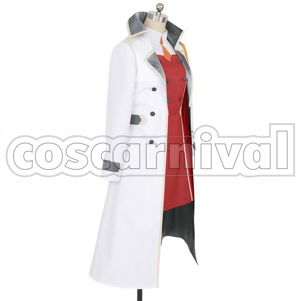 DARLING in the FRANXX CODE:002 Zero Two with Coat Cosplay Costume