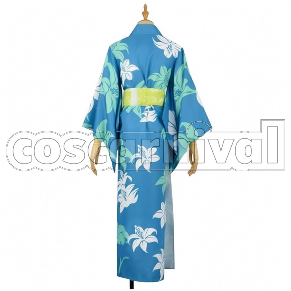 A3! Summer Festival Summer Troupe Yuki Rurikawa Japanese Outfit Kimono Cosplay Costume