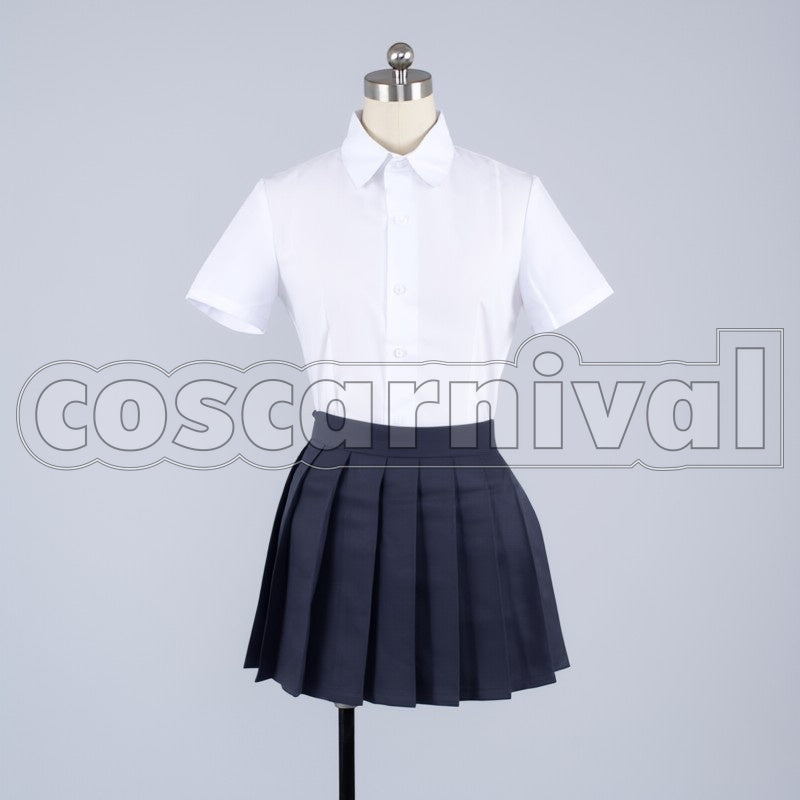 Railgun S Tokiwadai Middle School Mikoto Misaka cosplay costume from A Certain Scientific, front view 2