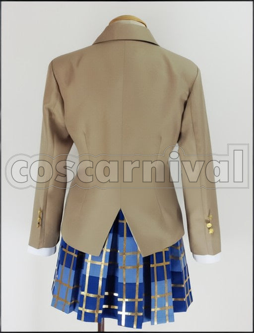 Railgun S Mikoto Misaka cosplay costume from A Certain Scientific, back view