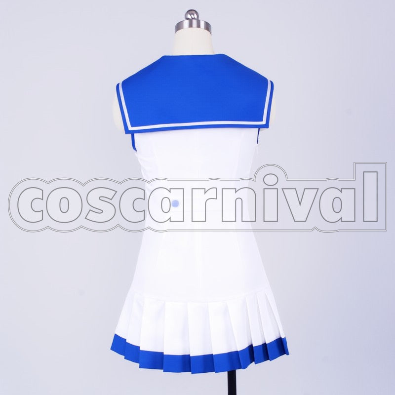 the Sea Manaka Mukaido cosplay costume from A Lull in, back view