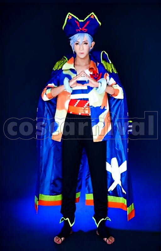 Misumi Ikaruga Captain Sky Pirates Cosplay cosplay costume from A3! Summer Troupe, front view 5