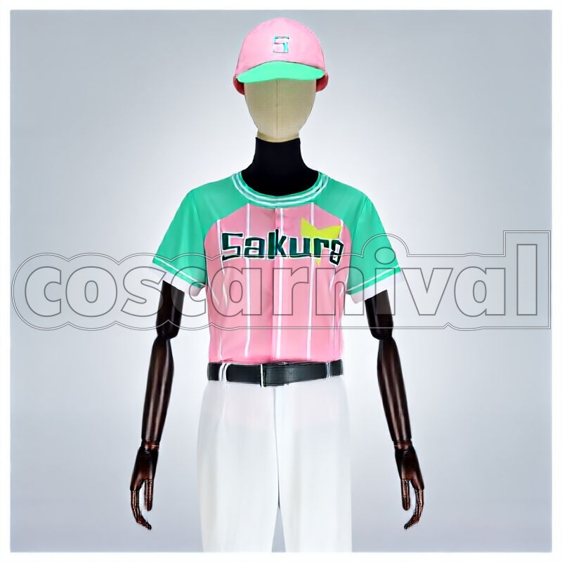 Misumi Ikaruga First Crush Baseball Season 2 PV Baseball Uniform Cosplay cosplay costume from A3! Summer Troupe, front view 10