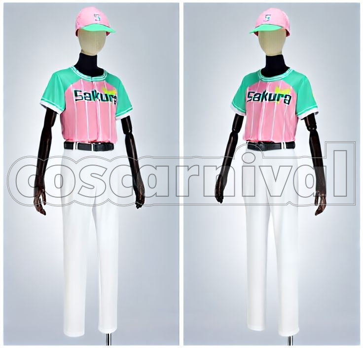 Misumi Ikaruga First Crush Baseball Season 2 PV Baseball Uniform Cosplay cosplay costume from A3! Summer Troupe, front view 11