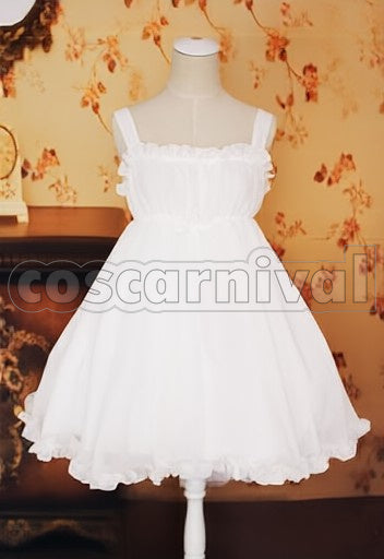 World Chiyuri Kurashima White cosplay costume from Accel, front view 3