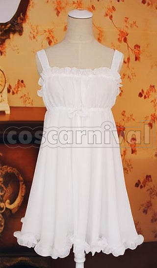 World Chiyuri Kurashima White cosplay costume from Accel, front view 4