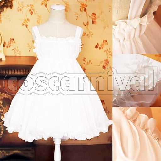 World Chiyuri Kurashima White cosplay costume from Accel, front view