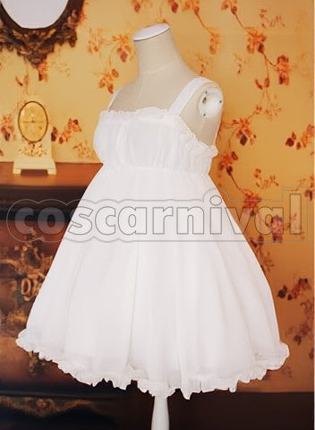 World Chiyuri Kurashima White cosplay costume from Accel, side view