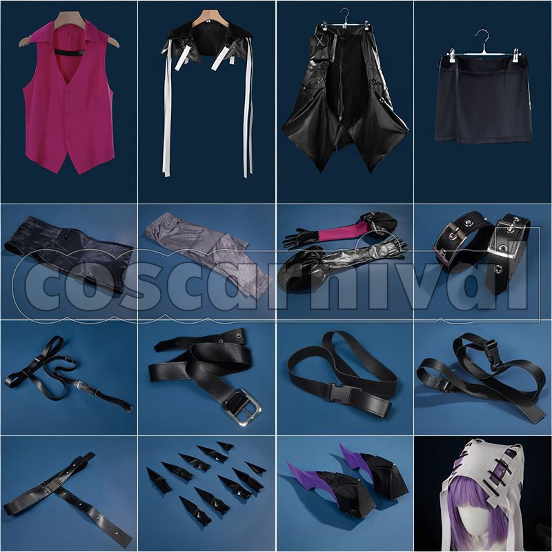 Ascalon Cosplay cosplay costume from Arknights, set view