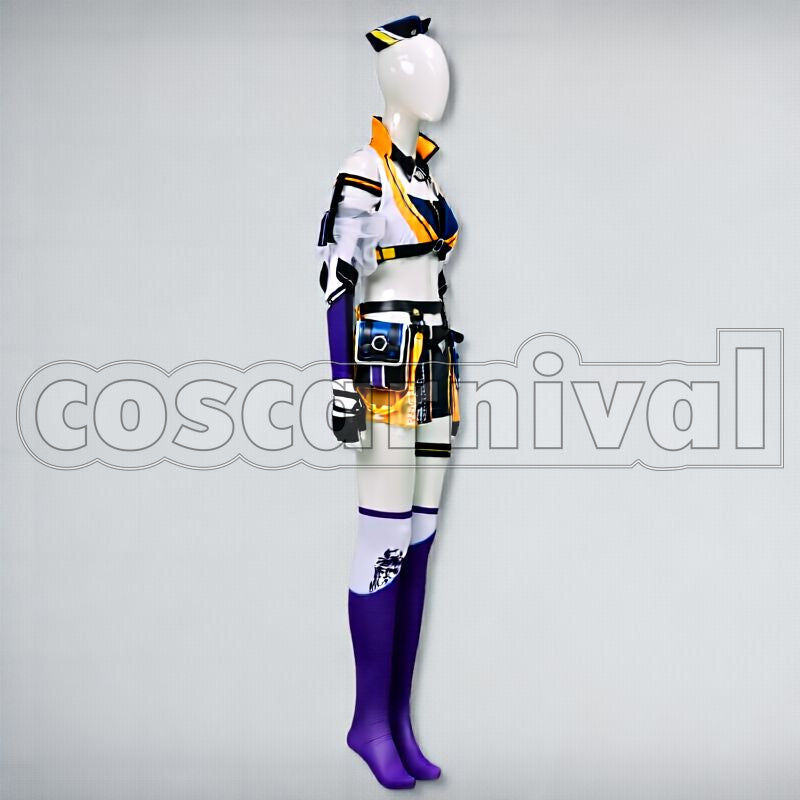Bagpipe Queen No. 1 Race Queen Cosplay cosplay costume from Arknights, race queen 10133 side view 2