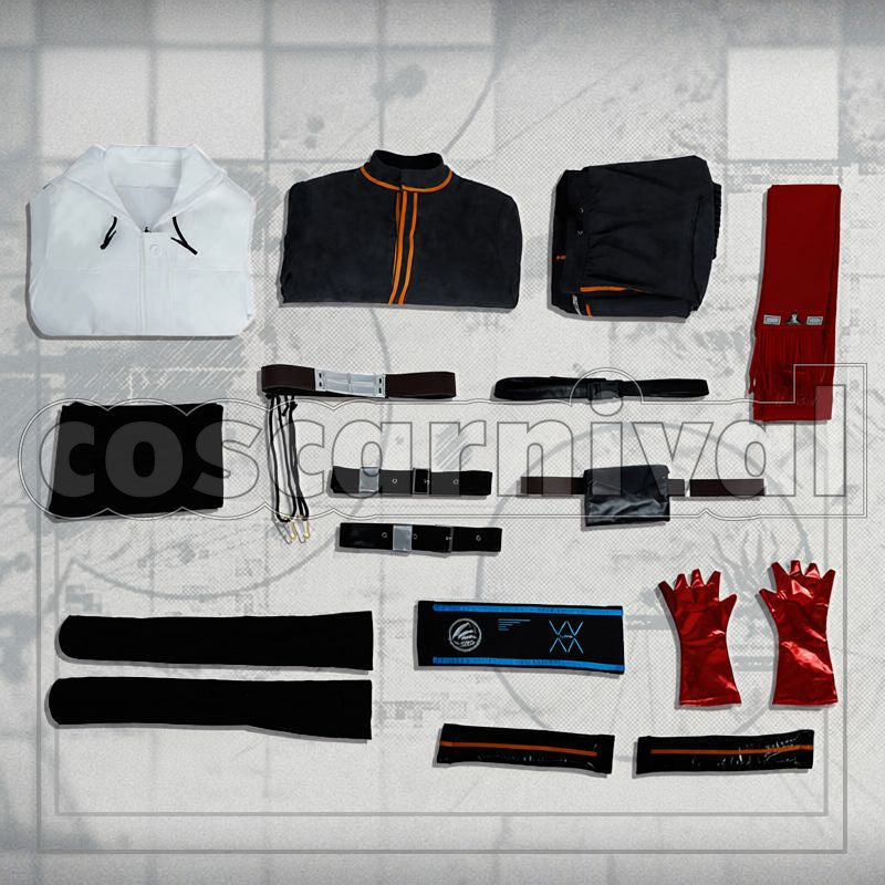 Courier Vanguard Cosplay cosplay costume from Arknights, set view