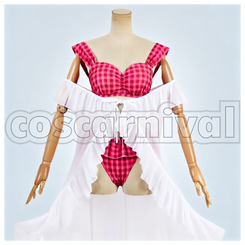 Eyjafjalla Swimsuit Cosplay cosplay costume from Arknights, front view 1