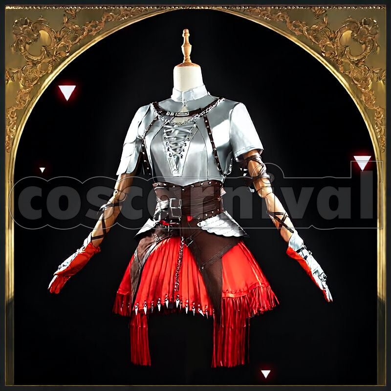 Fiammetta Divine Oath Cosplay cosplay costume from Arknights, front view 5
