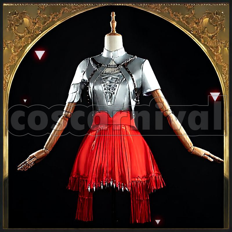 Fiammetta Divine Oath Cosplay cosplay costume from Arknights, front view 6