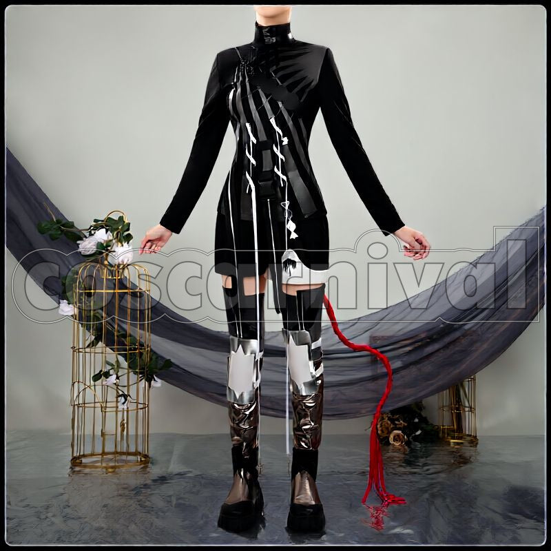 Fiammetta Judgment Day Cosplay cosplay costume from Arknights, front view 3