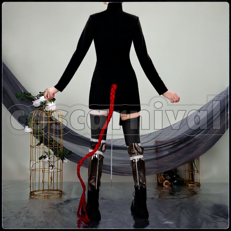 Fiammetta Judgment Day Cosplay cosplay costume from Arknights, back view 2