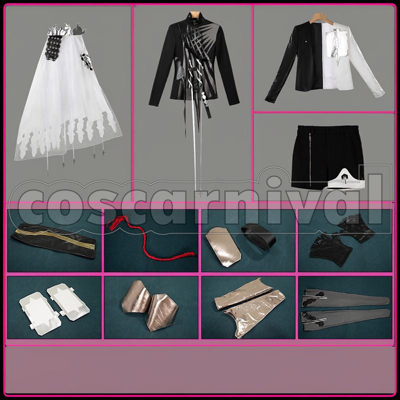 Fiammetta Judgment Day Cosplay cosplay costume from Arknights, set view