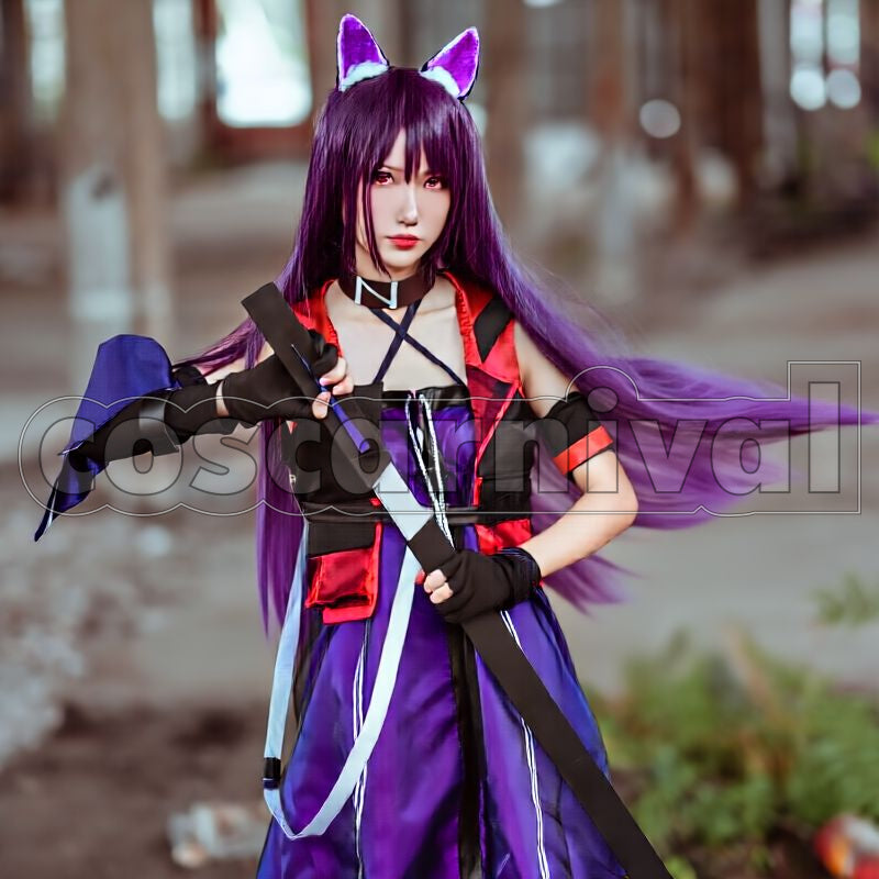 Melantha Cosplay cosplay costume from Arknights, front view 1