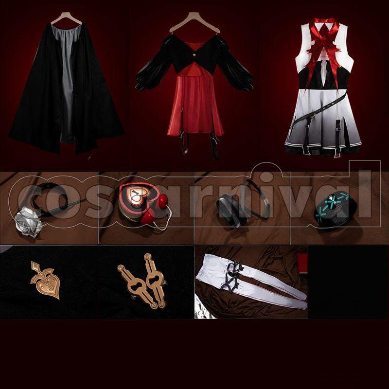 Nymph Cosplay cosplay costume from Arknights, set view