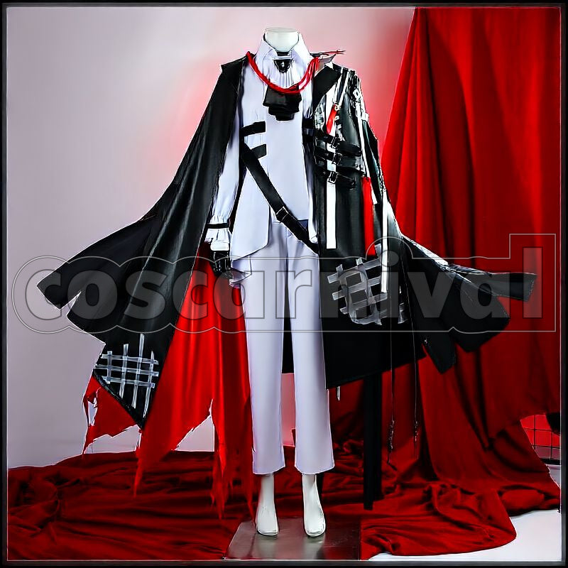 Sanguinarch Duq'arael Cosplay cosplay costume from Arknights, front view 2