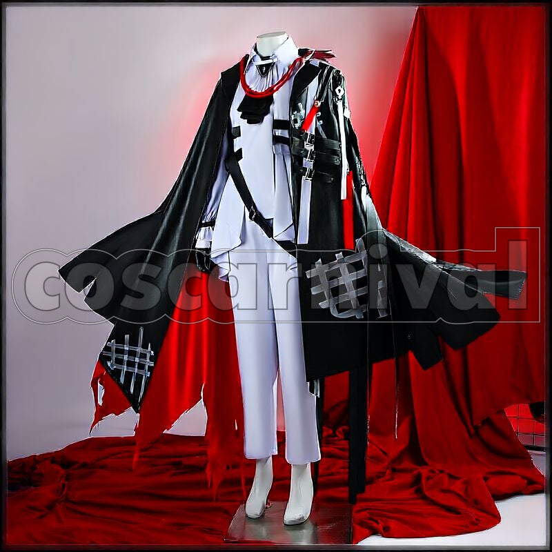 Sanguinarch Duq'arael Cosplay cosplay costume from Arknights, front view 3