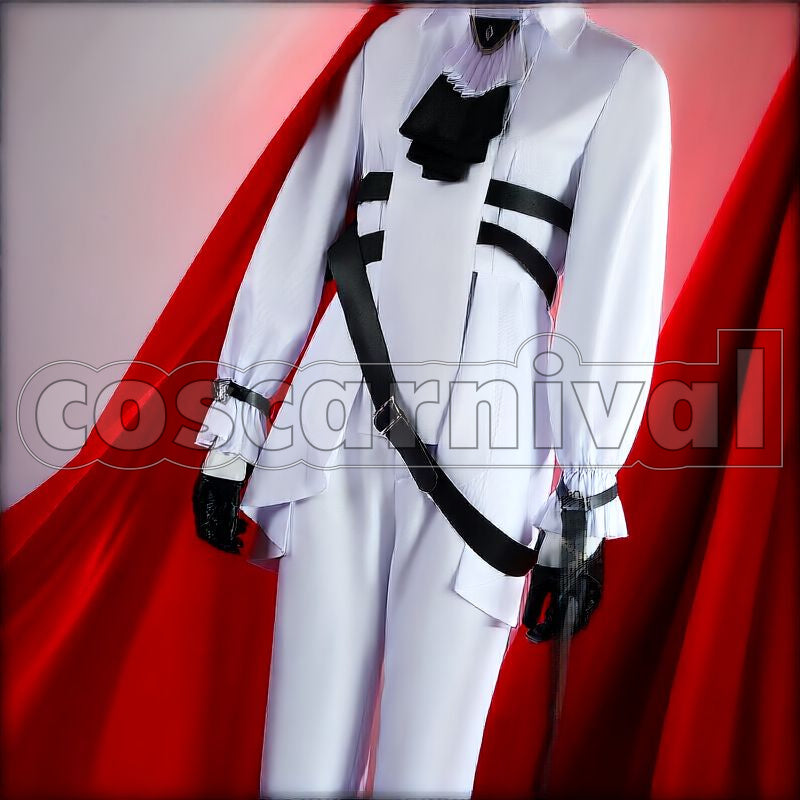Sanguinarch Duq'arael Cosplay cosplay costume from Arknights, front view 5