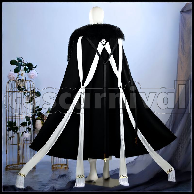 SilverAsh the Reignfrost Cosplay cosplay costume from Arknights, back view