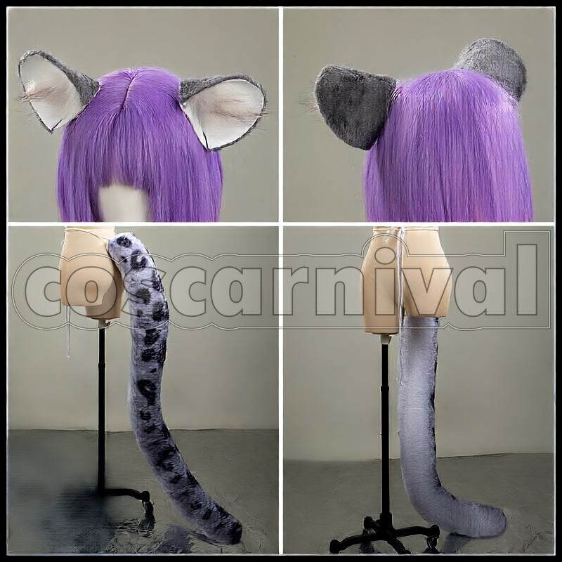 SilverAsh the Reignfrost Cosplay cosplay costume from Arknights, accessory set view