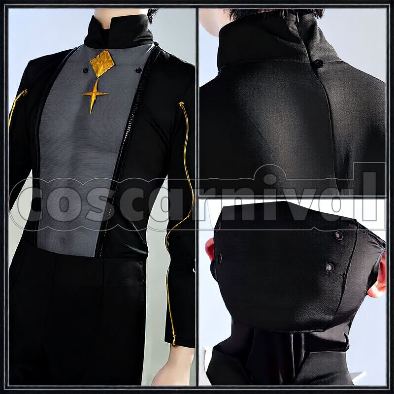 Ulpianus Staring into the Abyss Cosplay cosplay costume from Arknights, front view 4