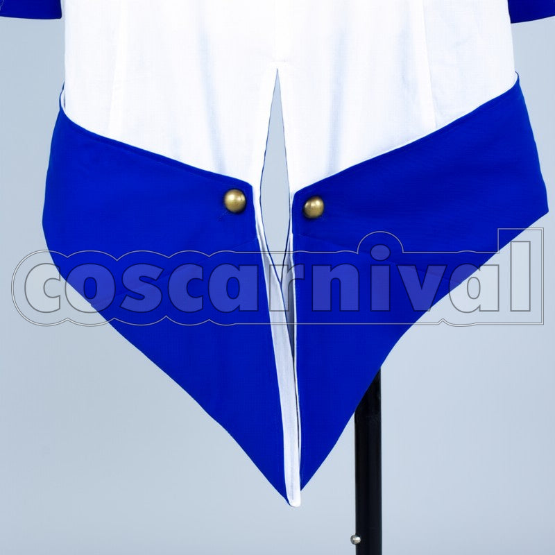 Creed III Connor Ratonhnhak :ton White and Blue cosplay costume from Assassin's, detail-4