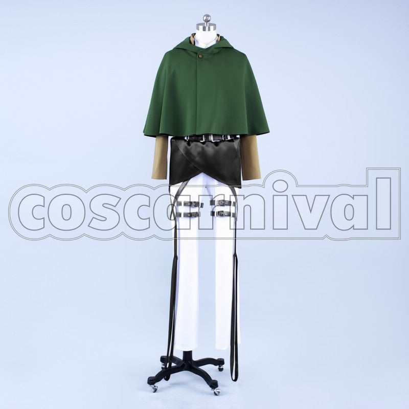 Mikasa Ackerman cosplay costume from Attack on Titan, back view