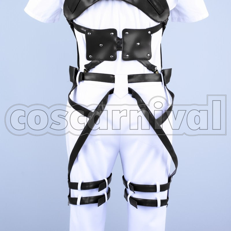 Survey Corps Mikasa Ackerman cosplay costume from Attack on Titan, front view 4