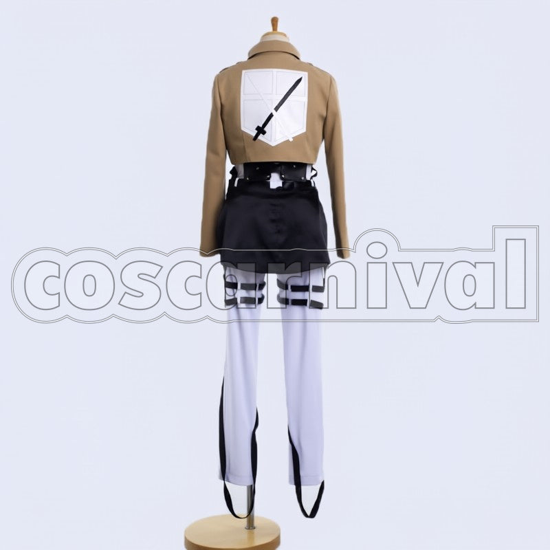 Survey Corps Mikasa Ackerman cosplay costume from Attack on Titan, back view 2