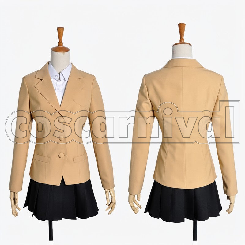 Mikasa Ackerman cosplay costume from Attack on Titan, front view