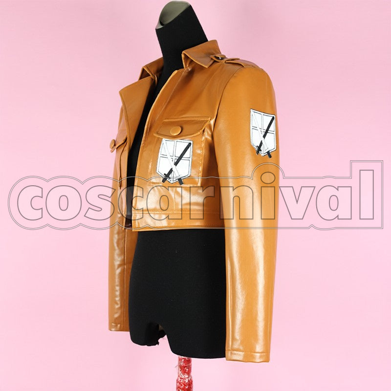 Training Corps cosplay costume from Attack on Titan, side view