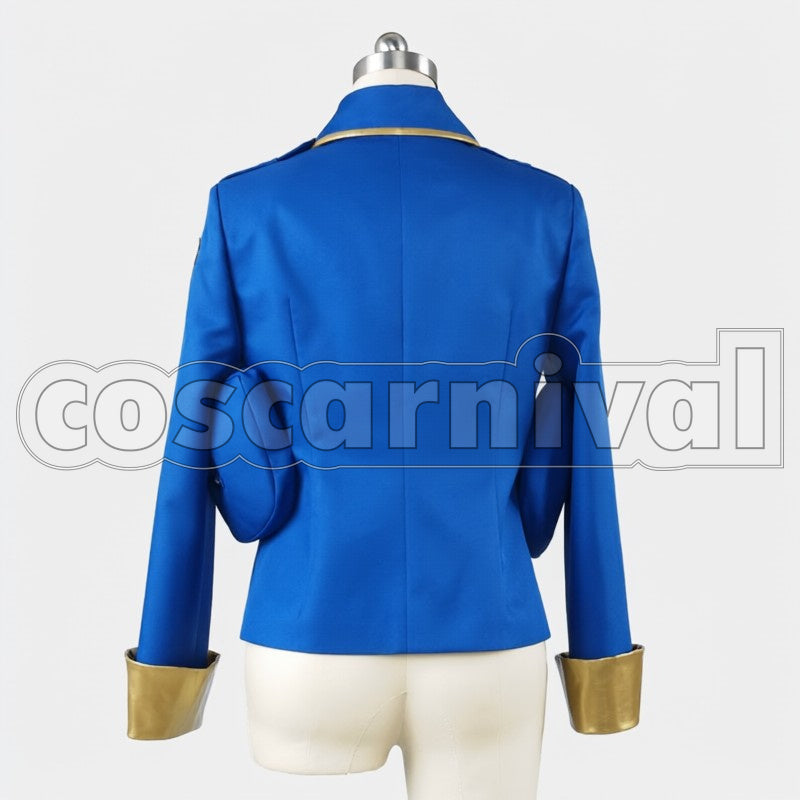 - Wings of Counterattack - ONLINE Mikasa Independent Special Supply Soldier cosplay costume from Attack on Titan, back view