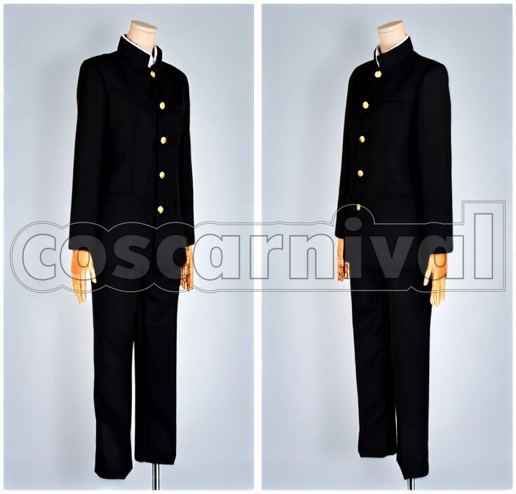 Titan: Junior High Gakuran Male-Style Uniform Cosplay cosplay costume from Attack on, front view 2