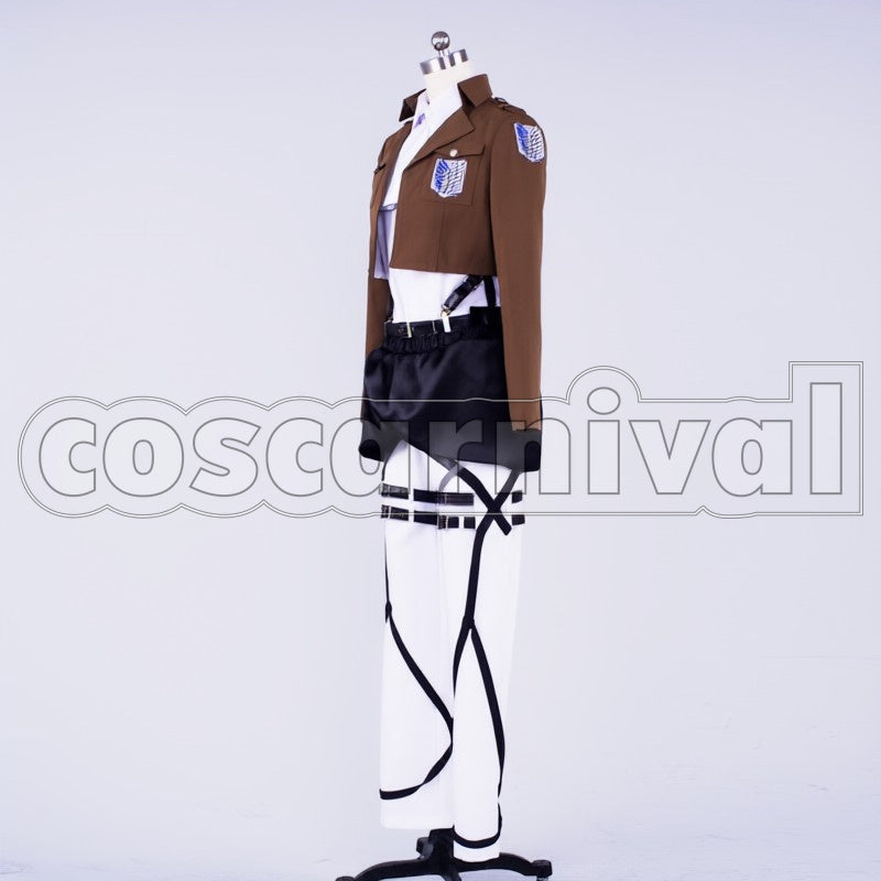 Survey Corps Captain Levi cosplay costume from Attack on Titan, side view 2