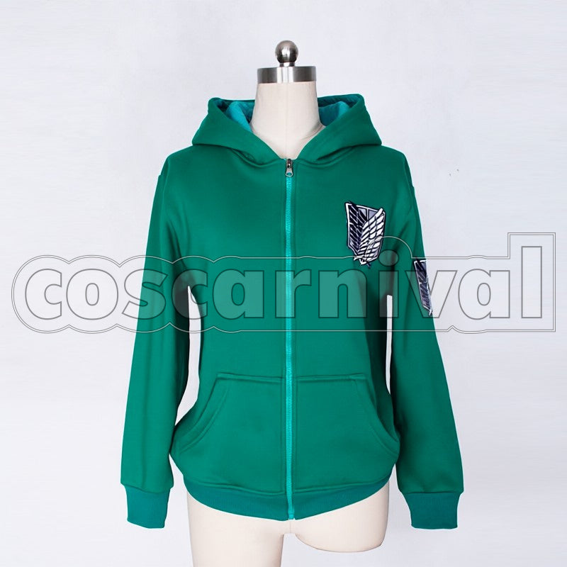 Eren Yeager cosplay costume from Attack on Titan, front view