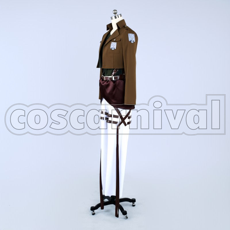 Survey Corps Reiner Braun cosplay costume from Attack on Titan, side view