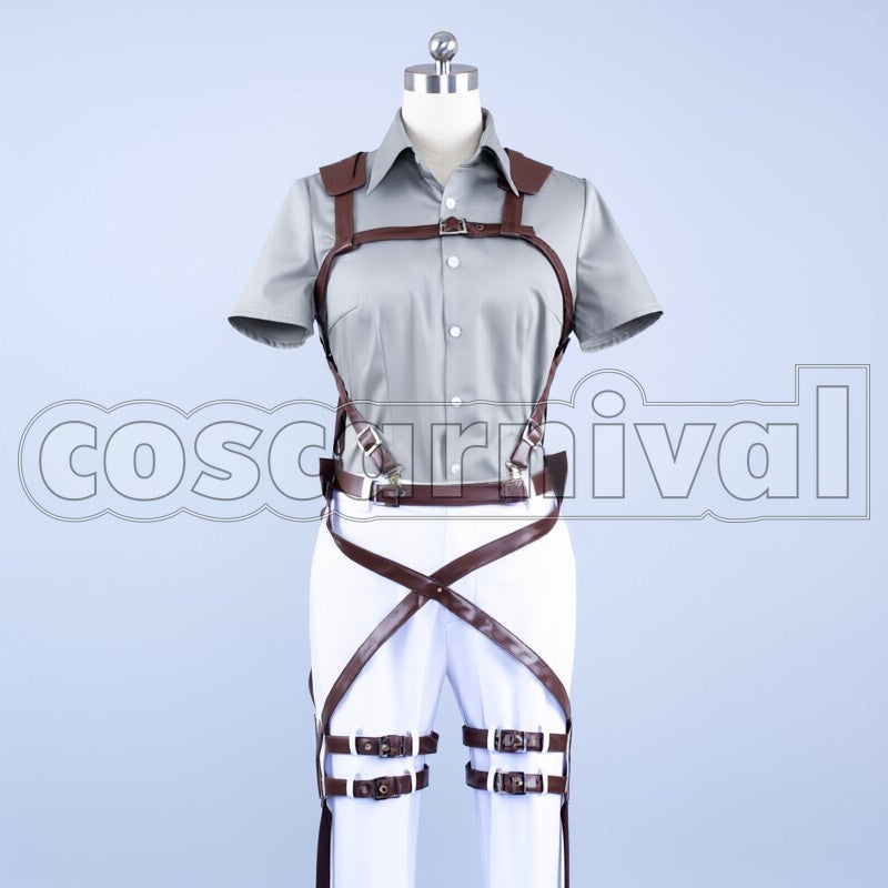 Survey Corps Sasha Blouse cosplay costume from Attack on Titan, front view 2