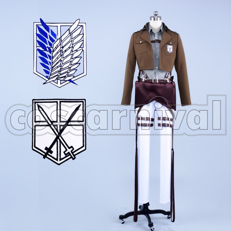 Survey Corps Sasha Blouse cosplay costume from Attack on Titan, front view
