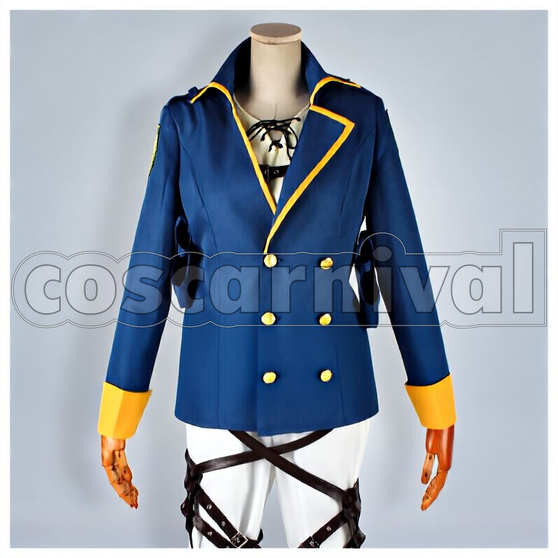 Titan: Wings of the Counterattack ONLINE Eren Yeager Independent Special Logistics Soldier Cosplay cosplay costume from Attack on, front view 1